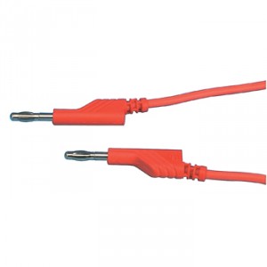 Rode silliconemeetsnoer 1,00 m